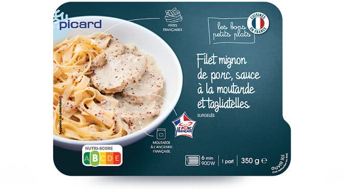 Picard Filet mignon de porc, sauce moutarde et tagliatelles packshot