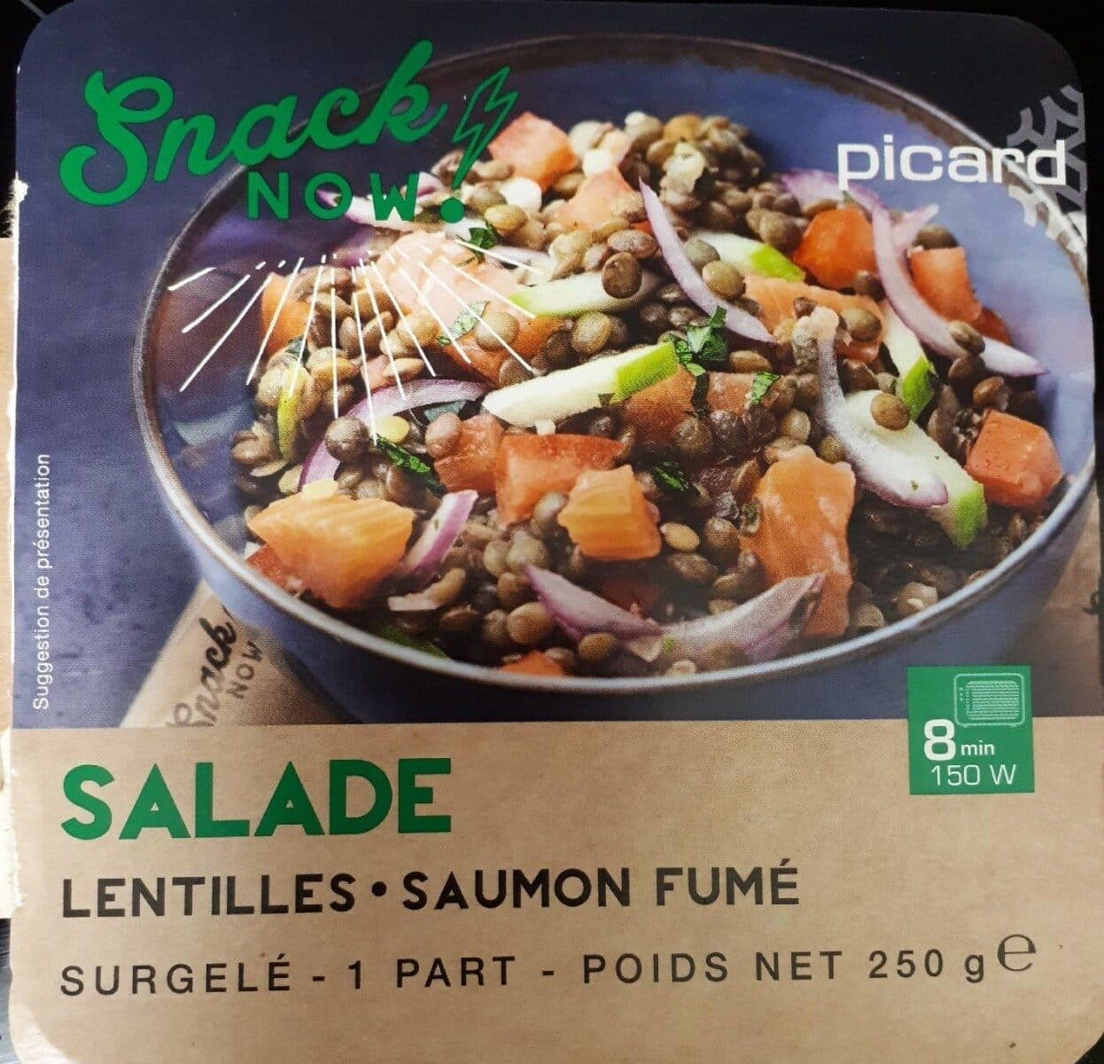 Picard Snack now - Salade lentilles saumon fumé packshot