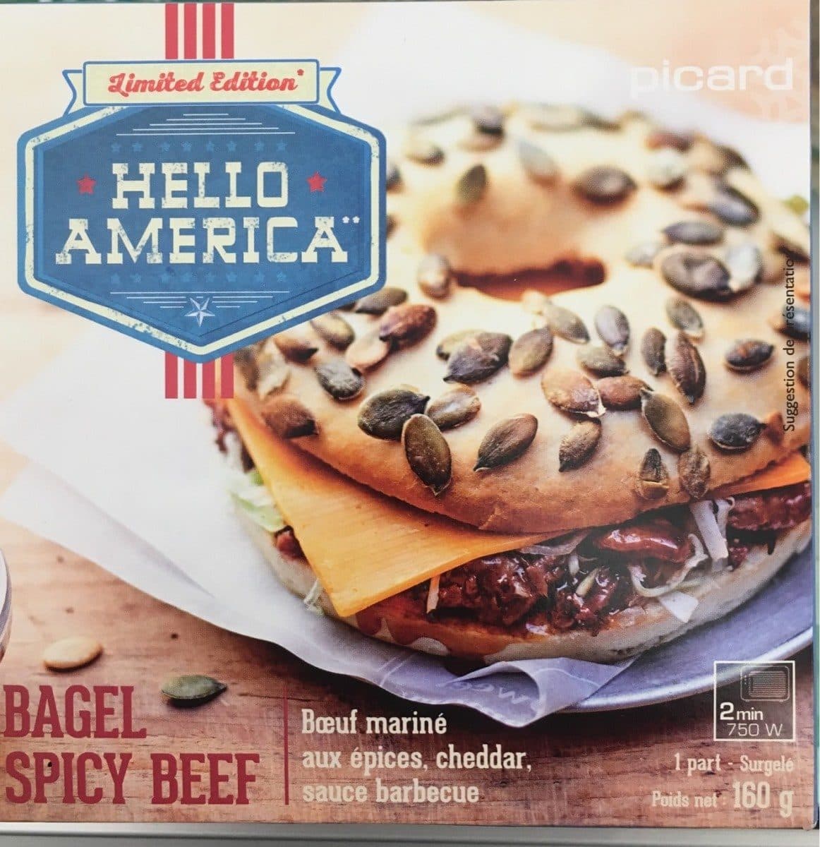Picard Bagel spicy beef packshot