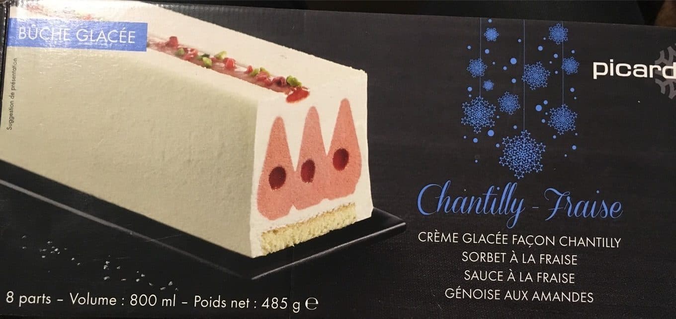 Picard Buche Glacée Chantilly Fraise packshot