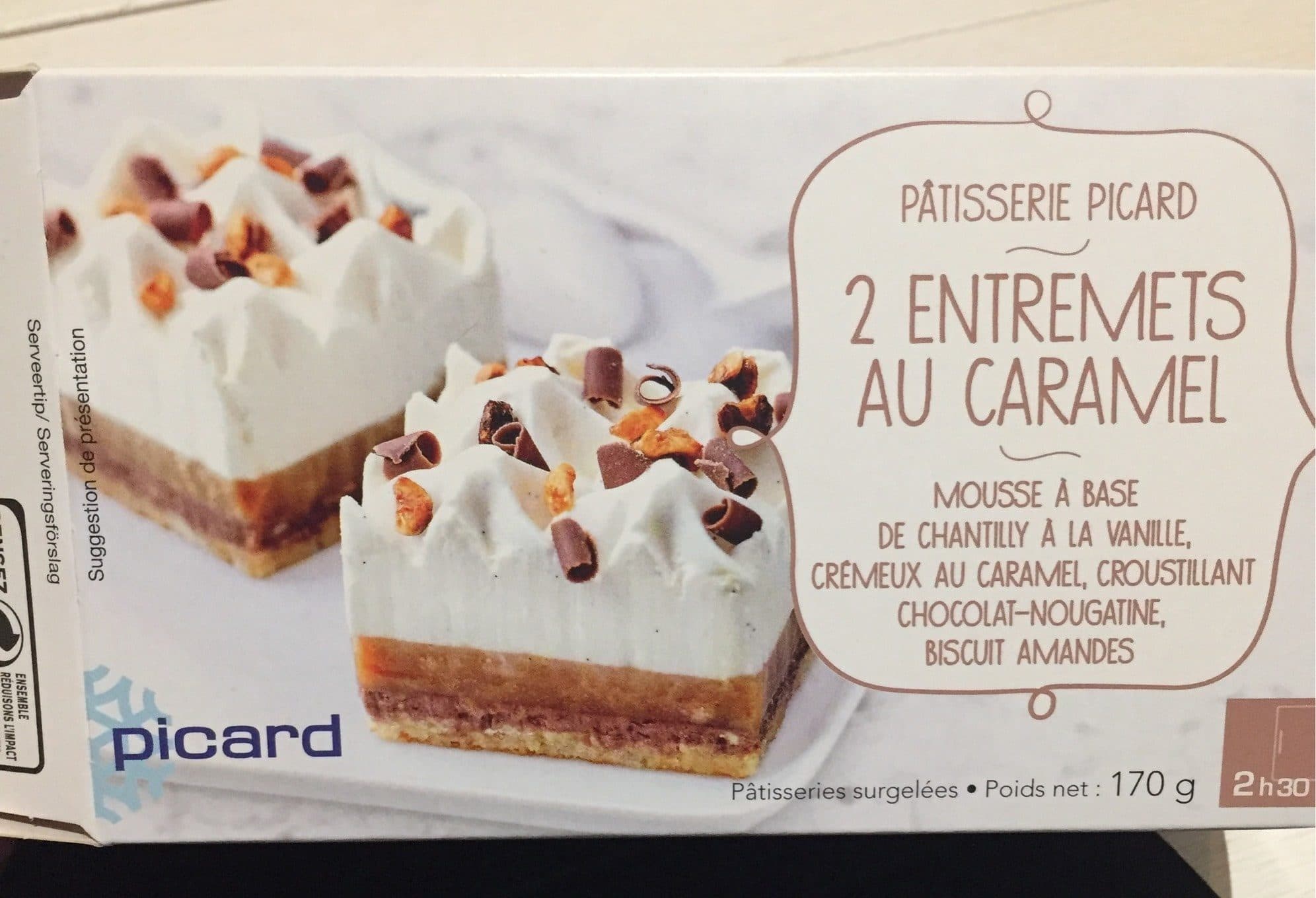 Picard 2 Entremets au Caramel packshot
