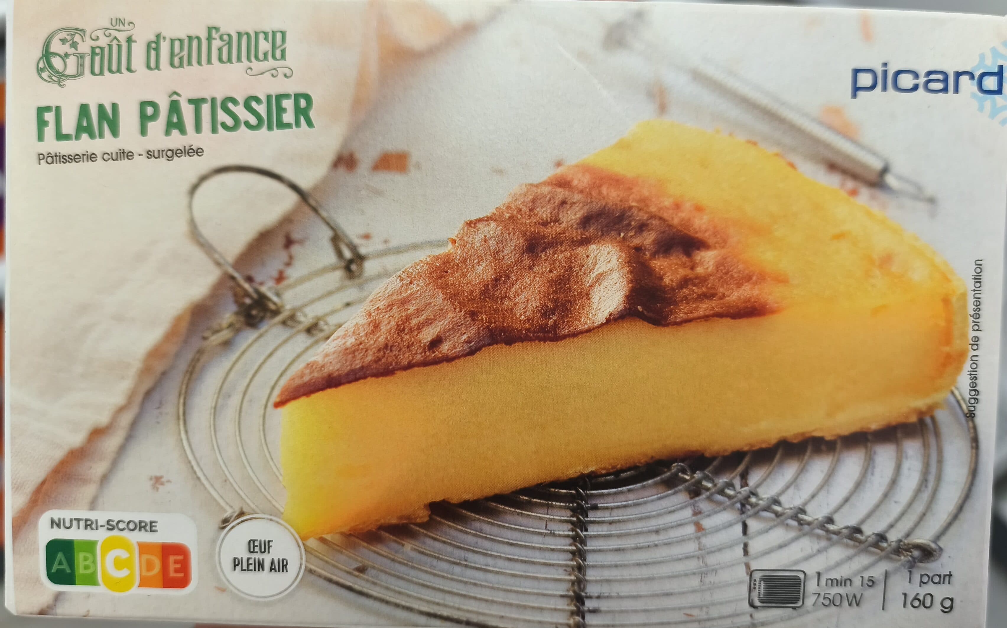 Picard Flan pâtissier packshot