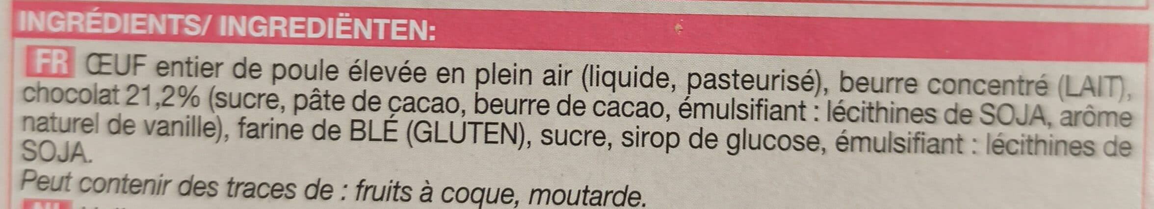 Picard Moelleux au chocolat minute packshot