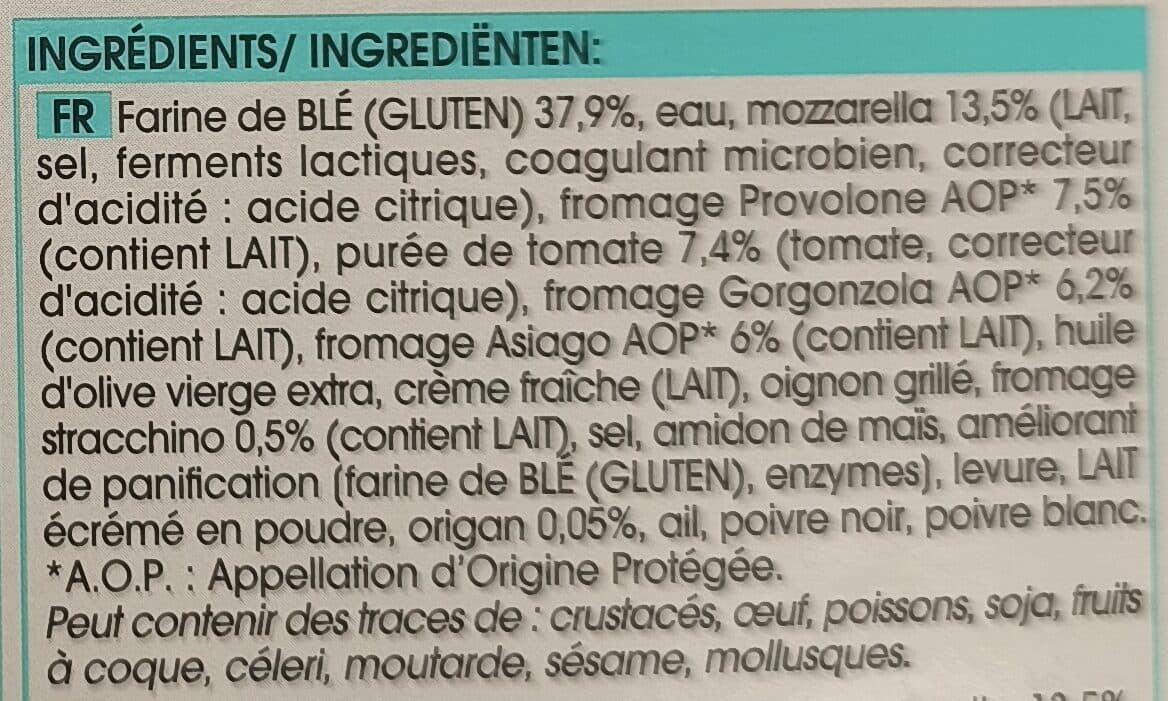 Picard Pizza aux 4 fromages packshot