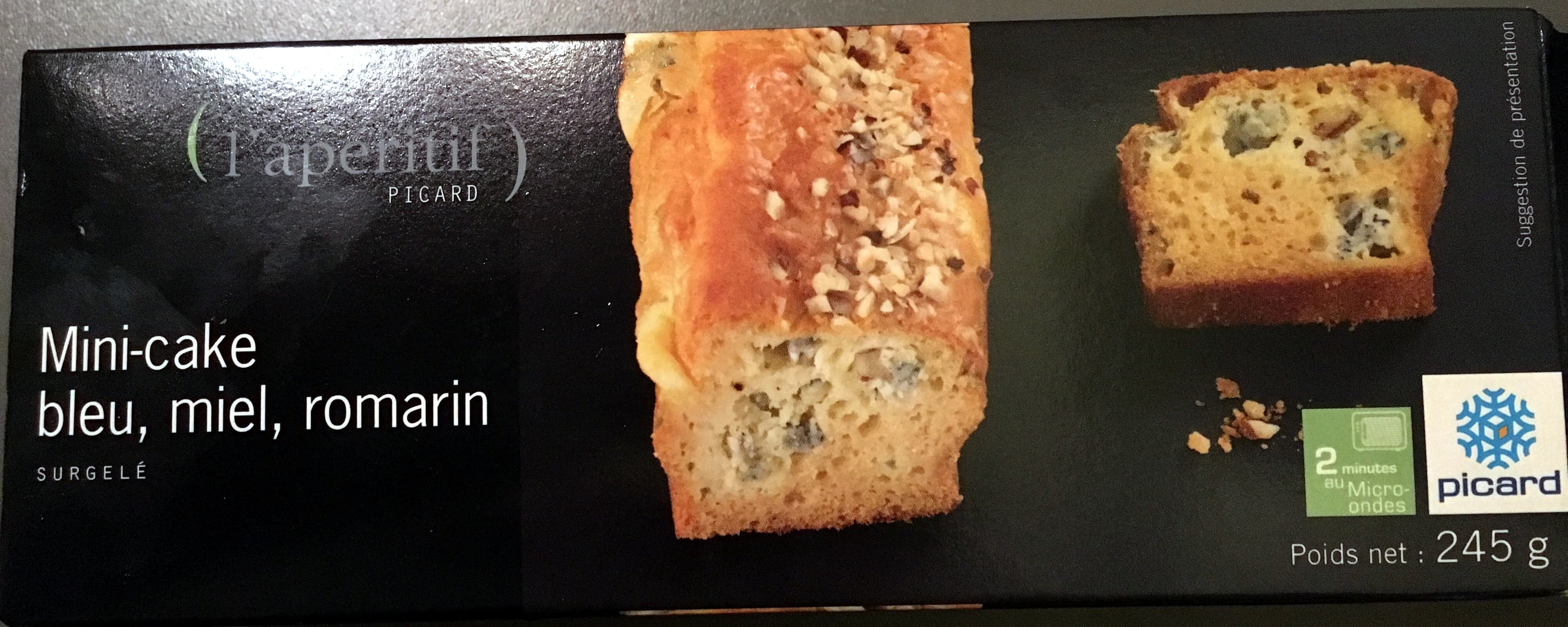 Picard Mini cake bleu, miel, romarin packshot