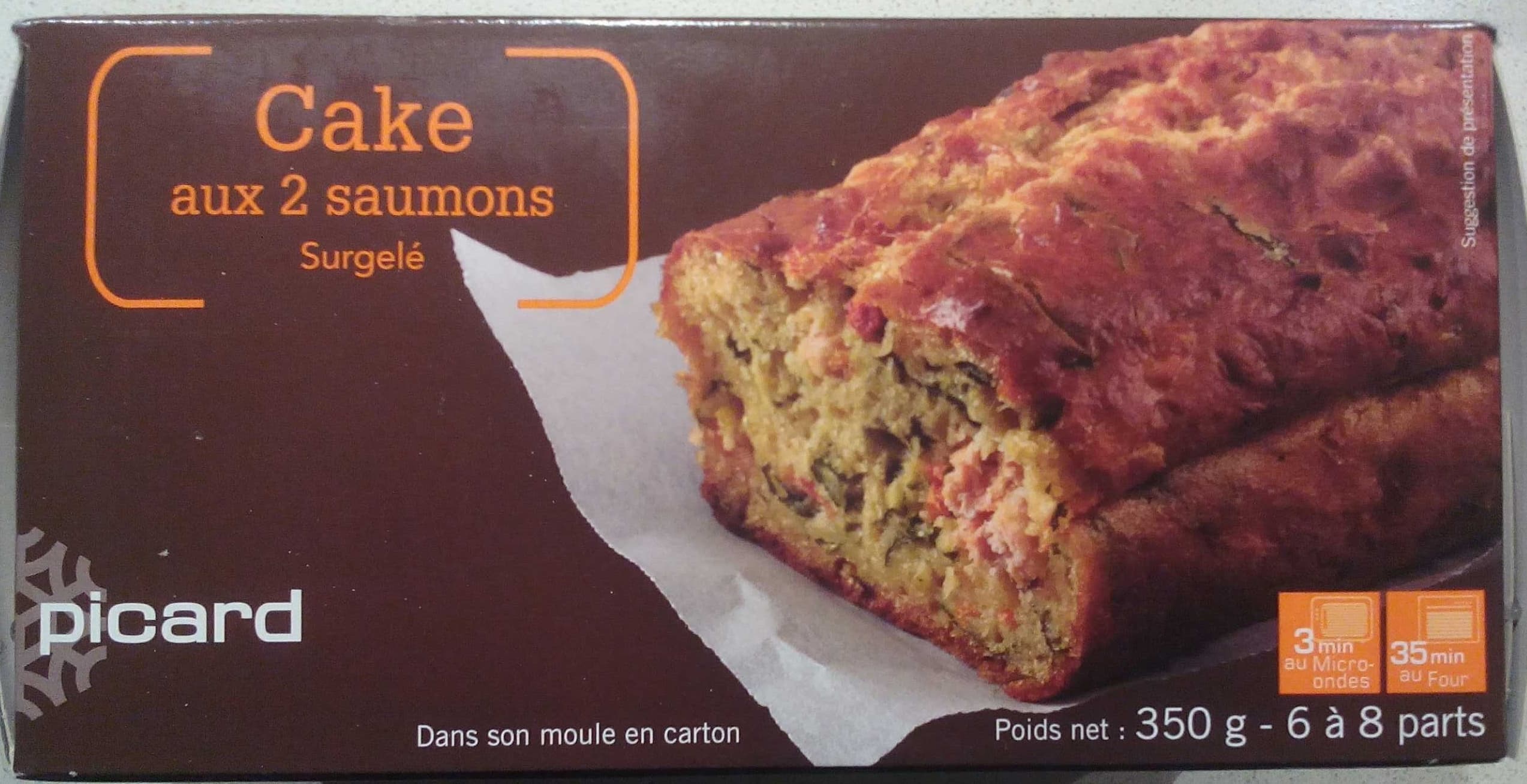 Picard Cake aux 2 saumons surgelé packshot