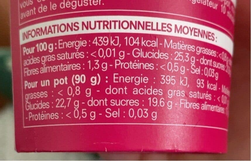 Picard Sorbet Framboise Litchi packshot