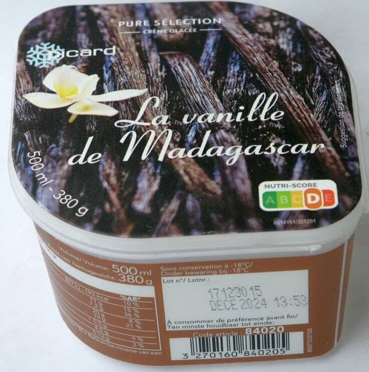 Picard La vanille de Madagascar - Pure Sélection packshot