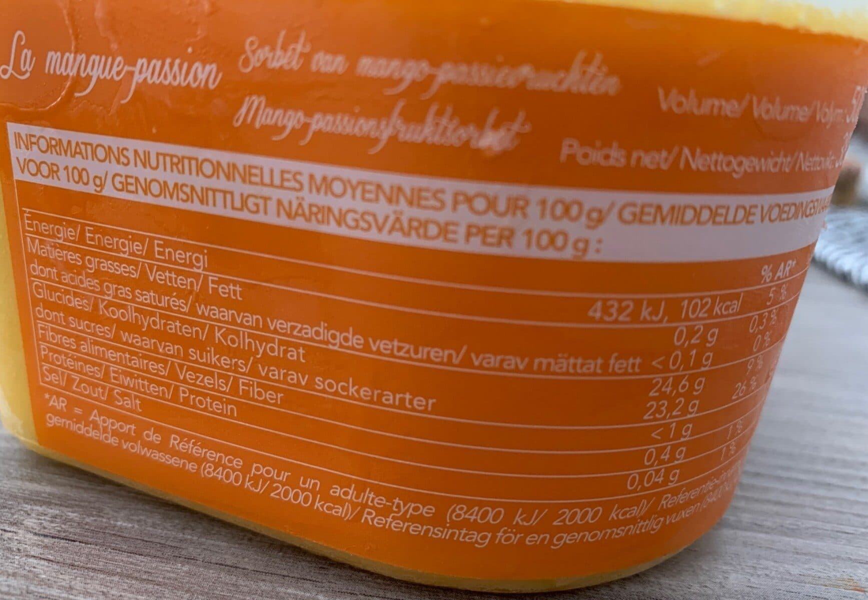 Picard La mangue-passion packshot