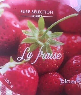 Picard Pure sélection - Sorbet plein fruit fraise packshot