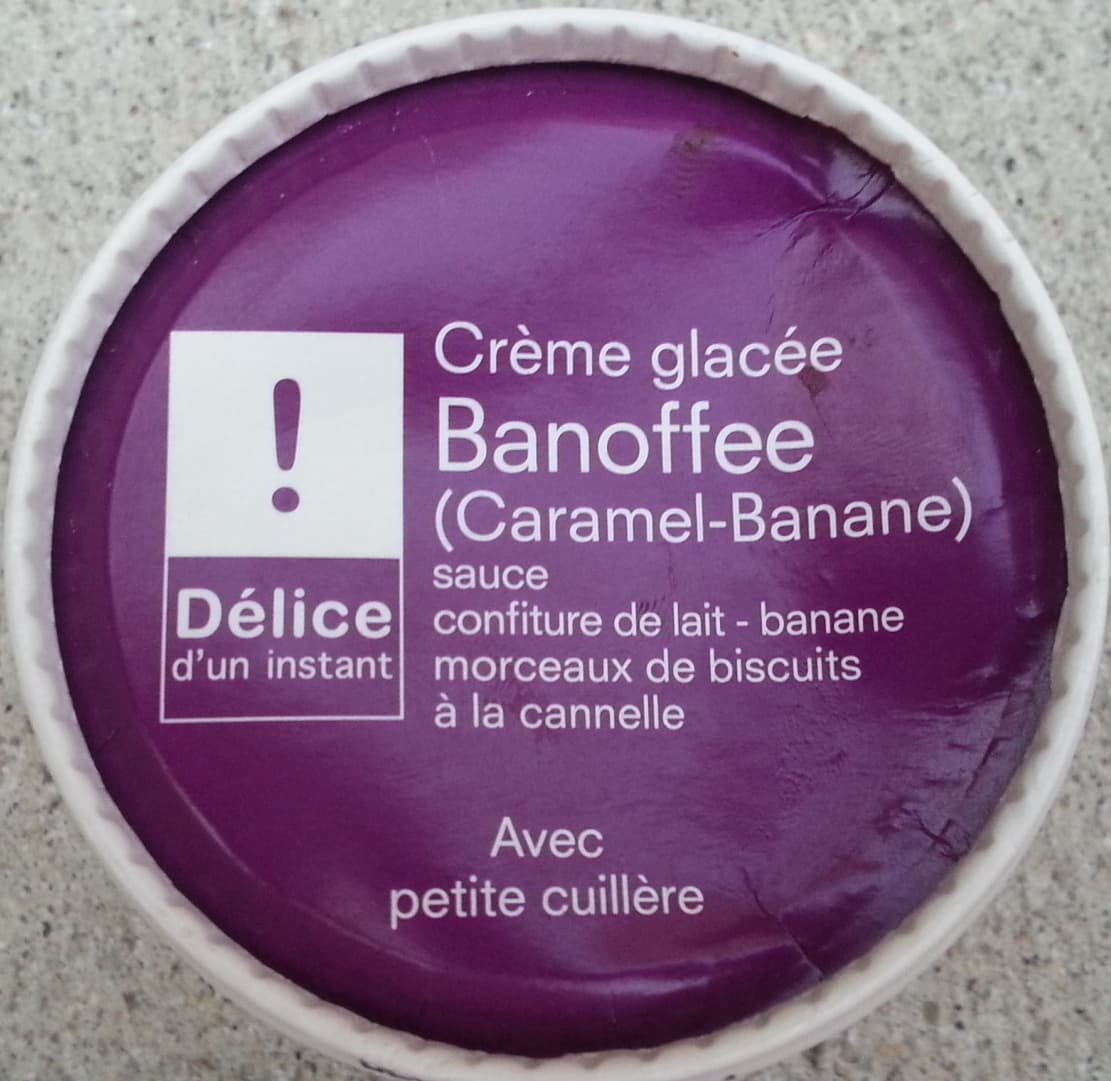 Délice d'un instant Crème glacée Banoffee (Caramel-Banane) packshot