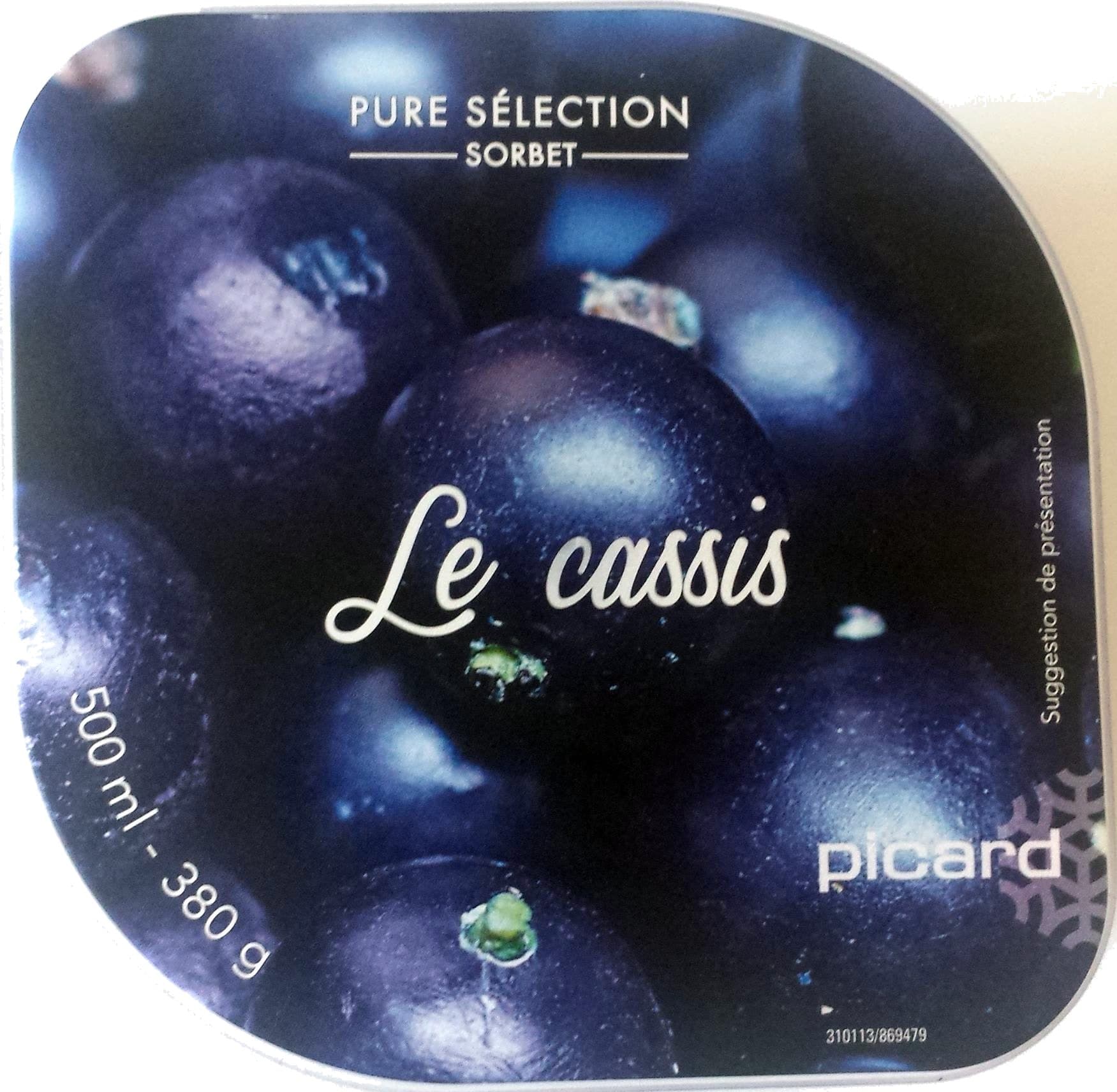 Picard Pure Sélection Sorbet Le Cassis packshot