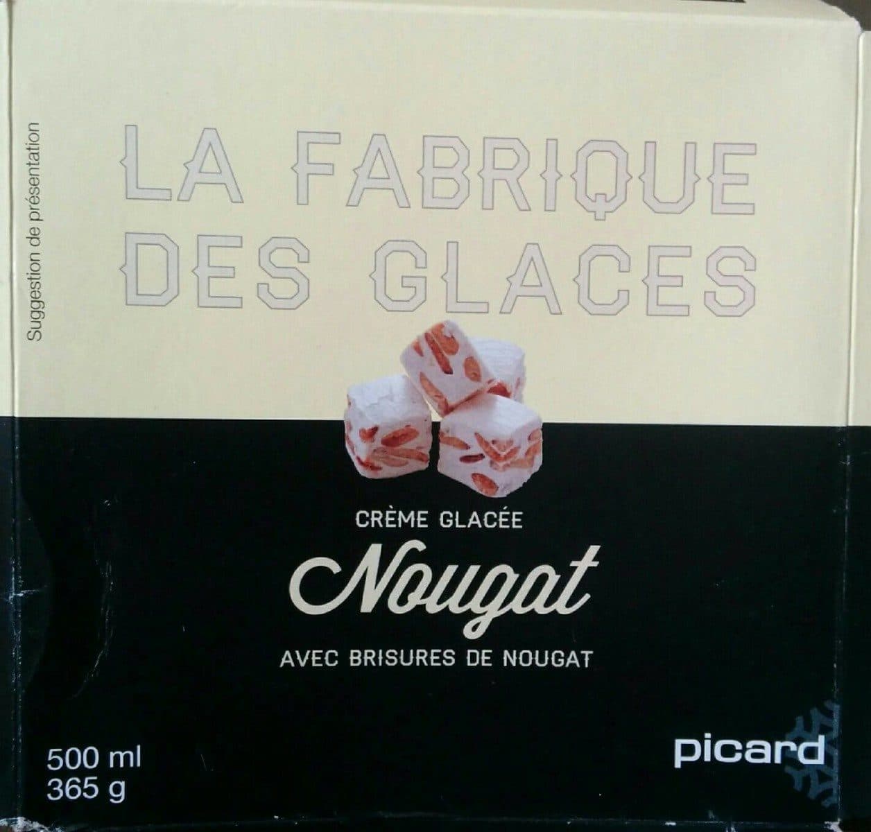 Picard Crème glacée Nougat packshot