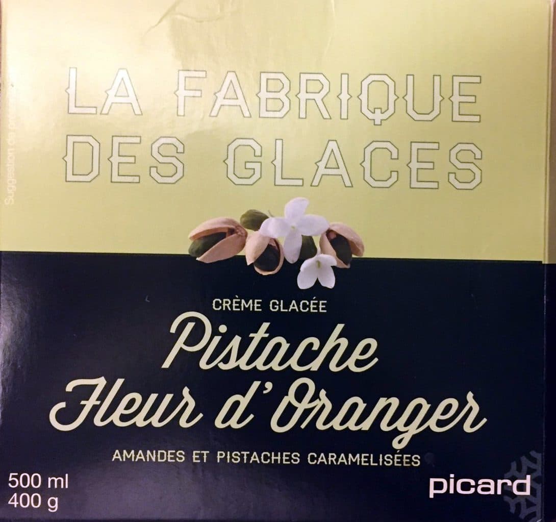 La Fabrique des Glaces Creme glacée Pistache Fleur d'oranger - Amandes et pistaches packshot
