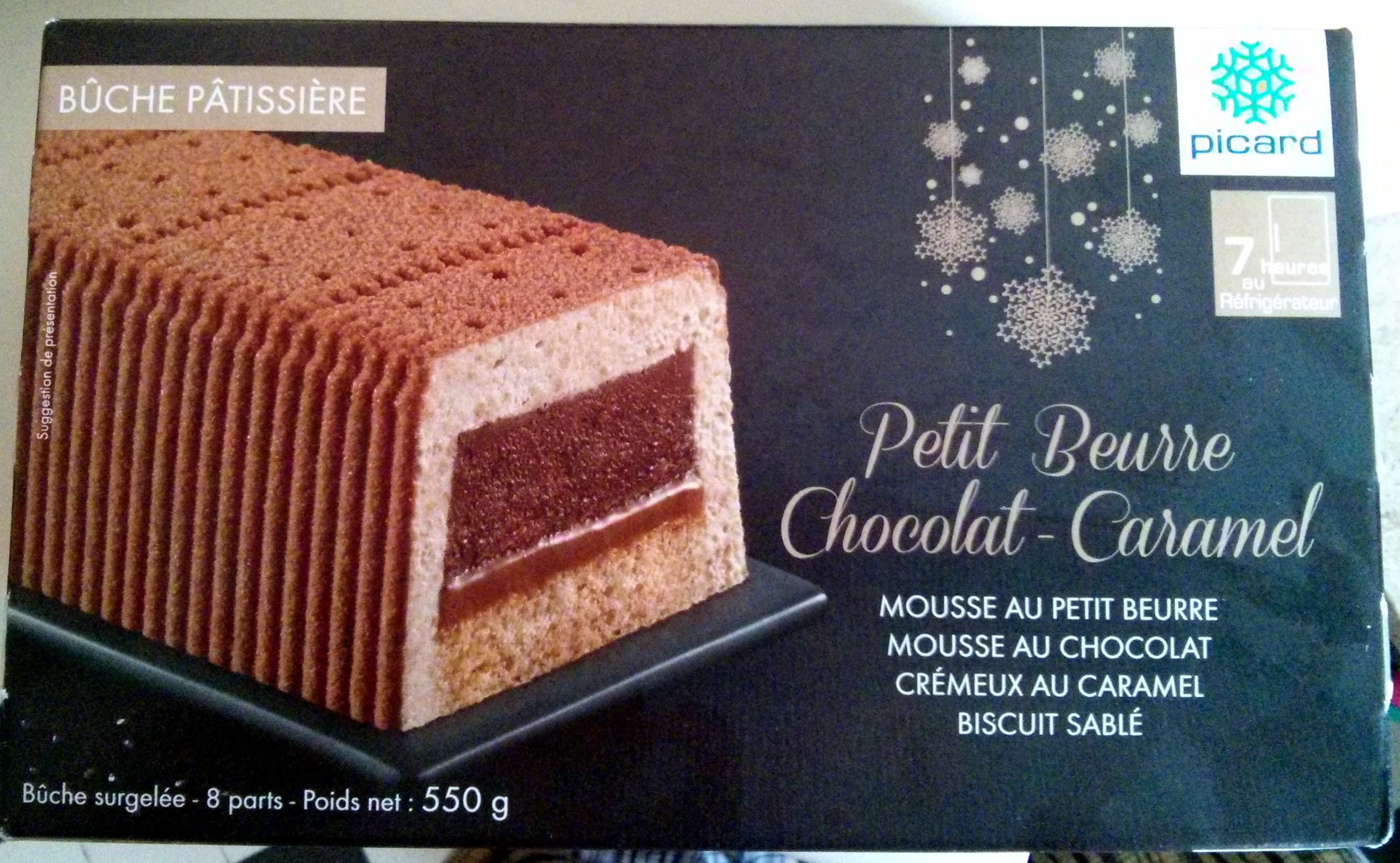 picard Bûche pâtissière Petit beurre Chocolat - Caramel packshot