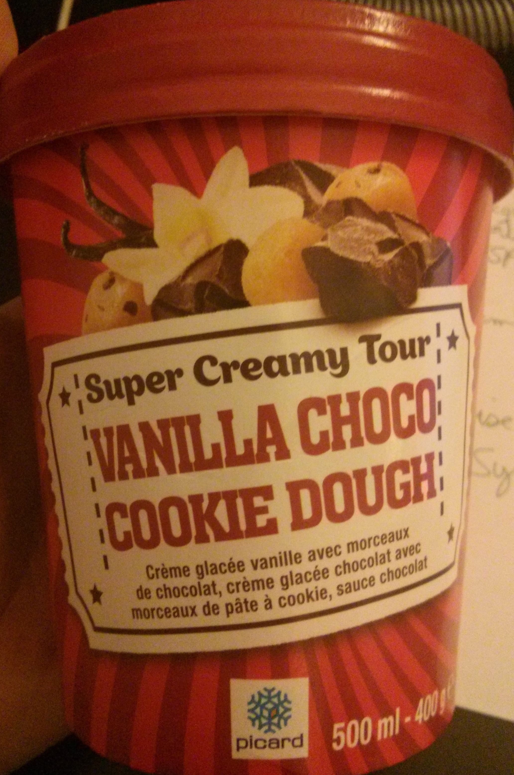 Picard Super Creamy Tour - Vanilla Choco Cookie Dough packshot