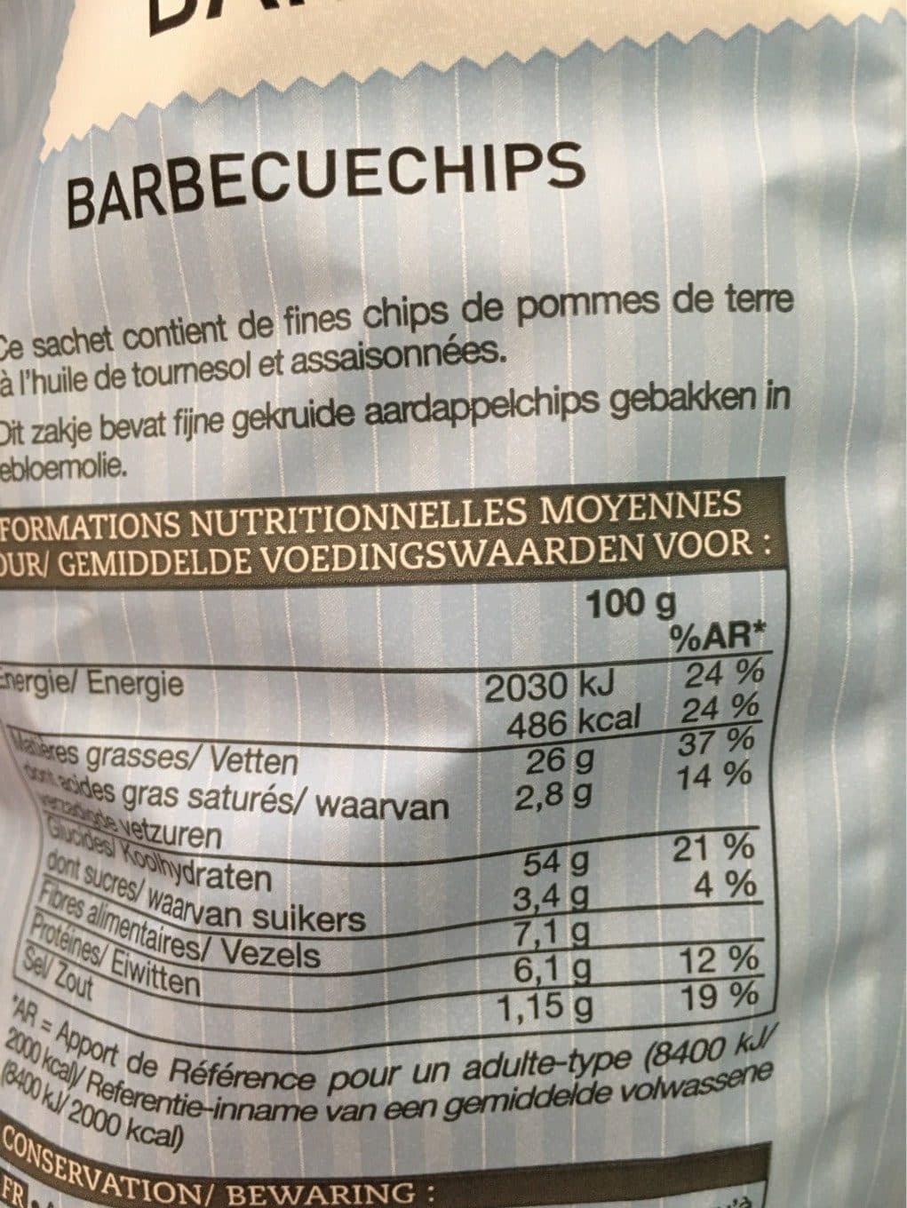 Picard Chips saveur barbecue packshot