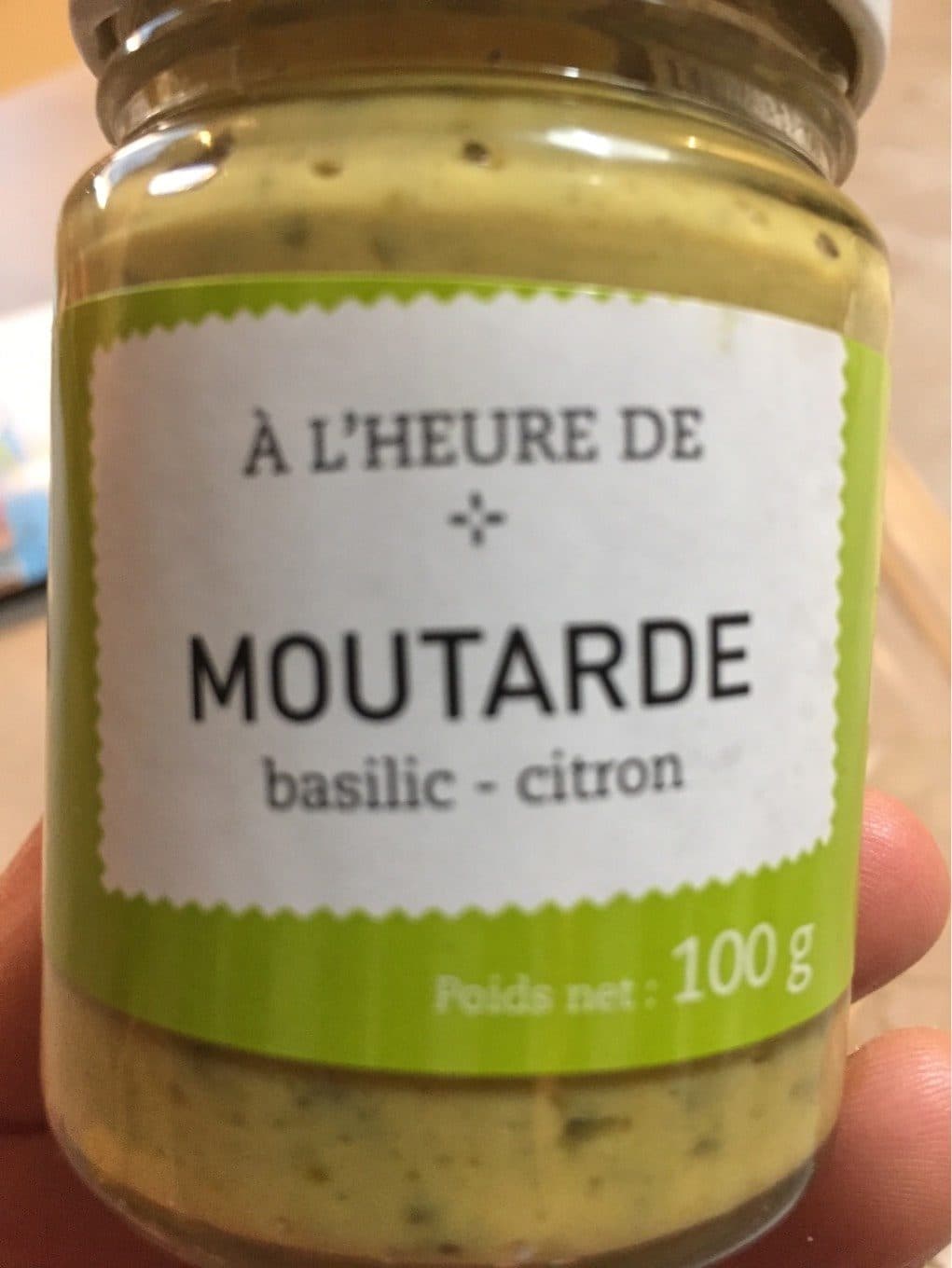 Picard Moutarde Basilic-Citron packshot