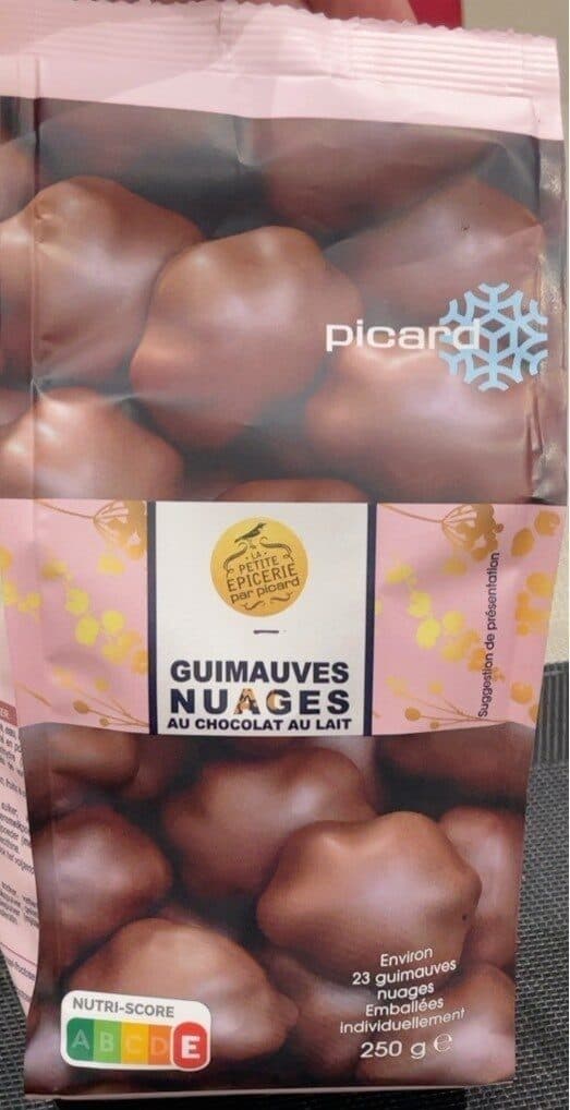 Picard Guimauves Nuages au chocolat au lait packshot