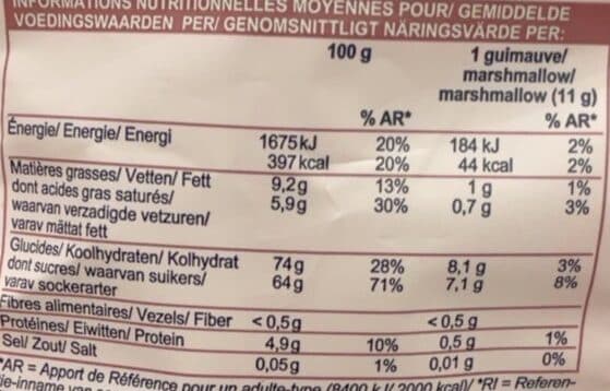 Picard Guimauves Nuages au chocolat au lait packshot