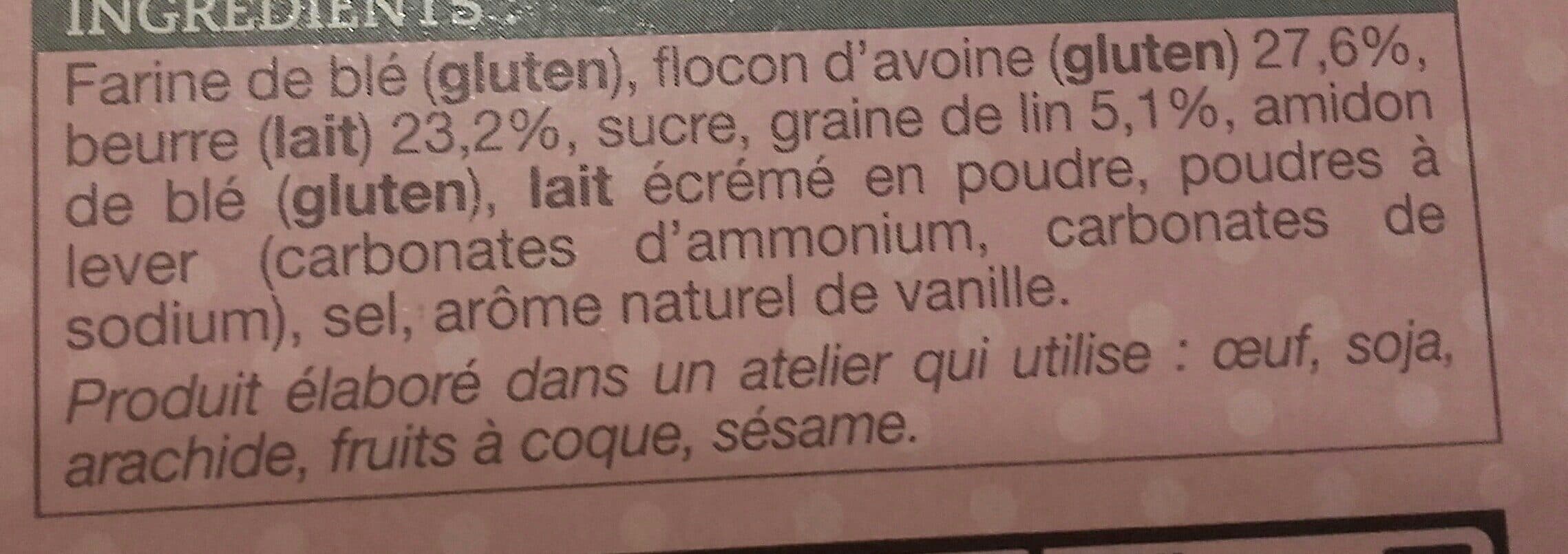 Picard Sablés à l'avoine et aux graines de lin packshot