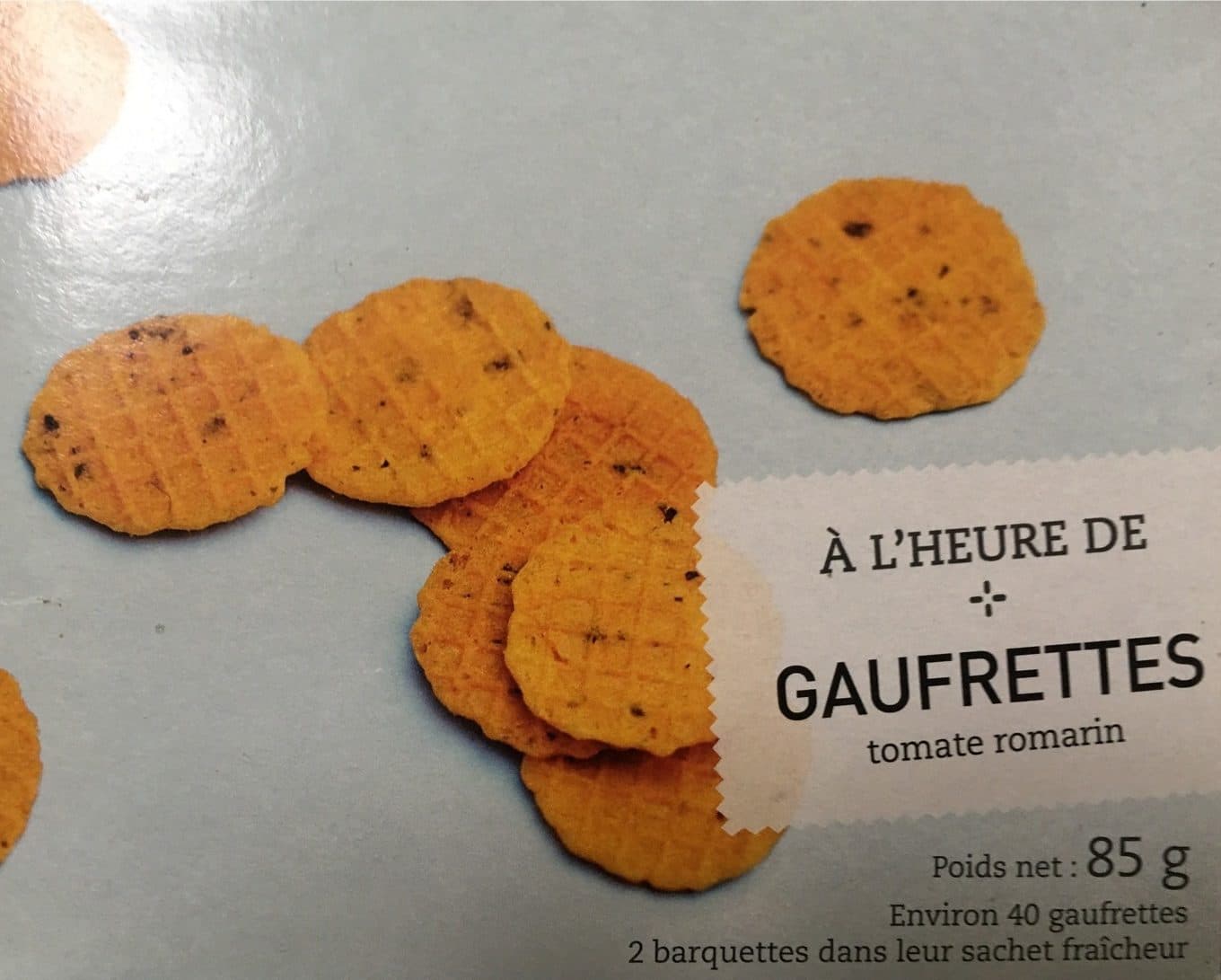 Picard Gaufrettes Tomate Romarin packshot