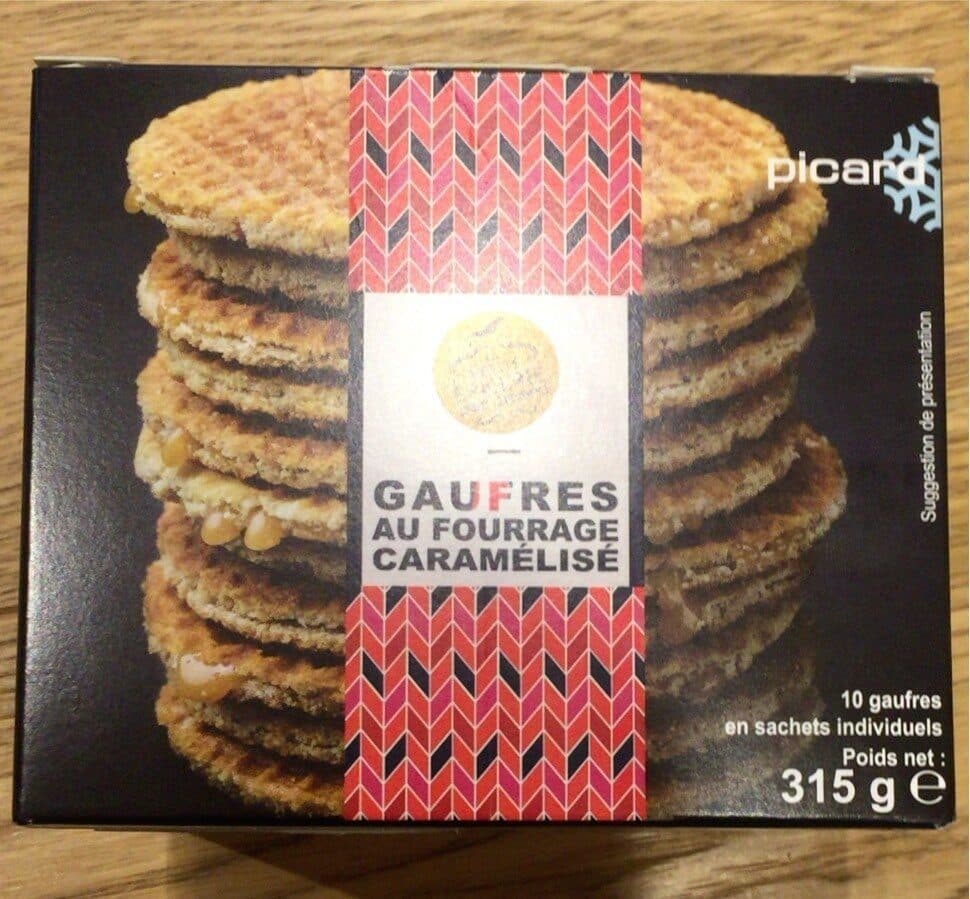 Picard Gaufre au fourrage caramélisé packshot