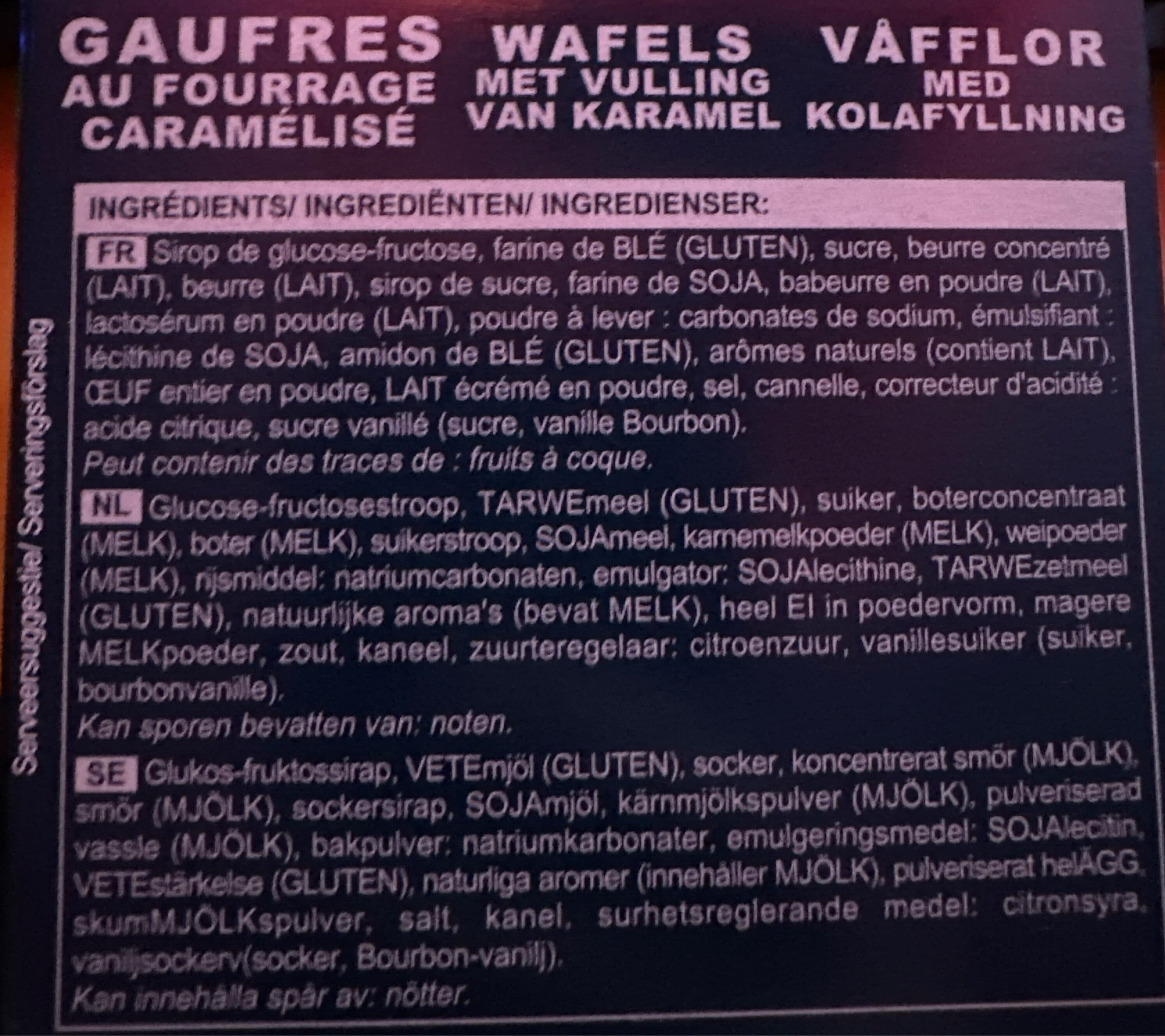 Picard Gaufre au fourrage caramélisé packshot