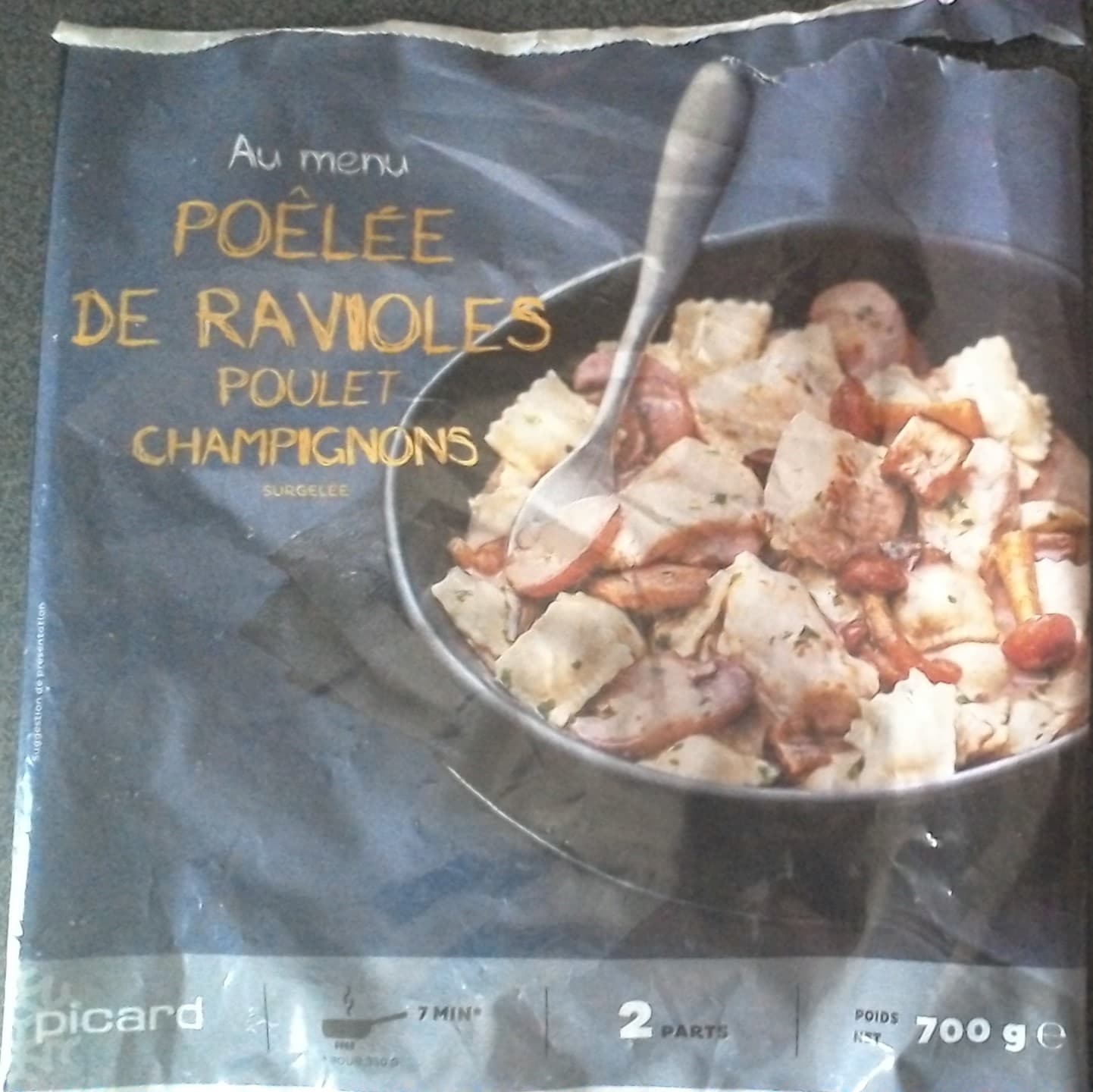 Picard Poêlée de ravioles poulet champignons packshot