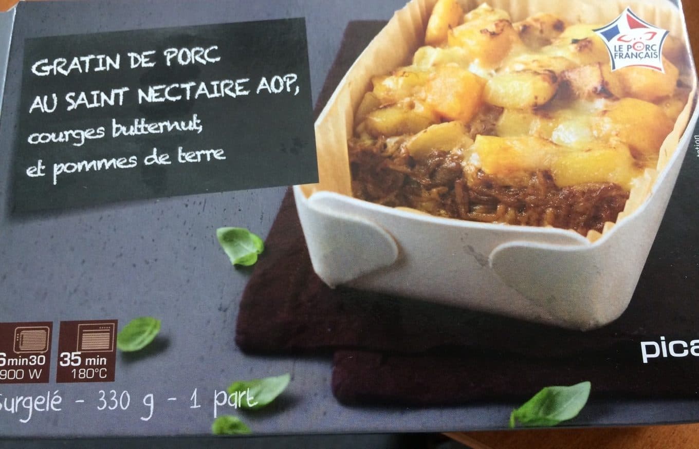 Picard Gratin de Porc au Saint Nectaire AOP packshot