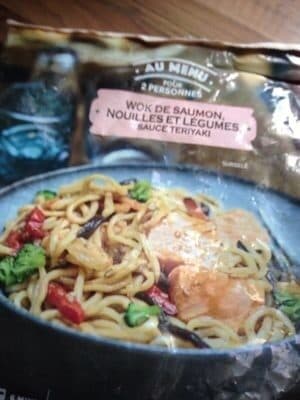 Picard Wok de Saumon, Nouilles et Légumes, Sauce Teriyaki packshot