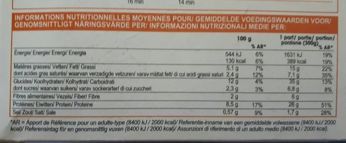 Picard Gratin de pâtes poulet packshot