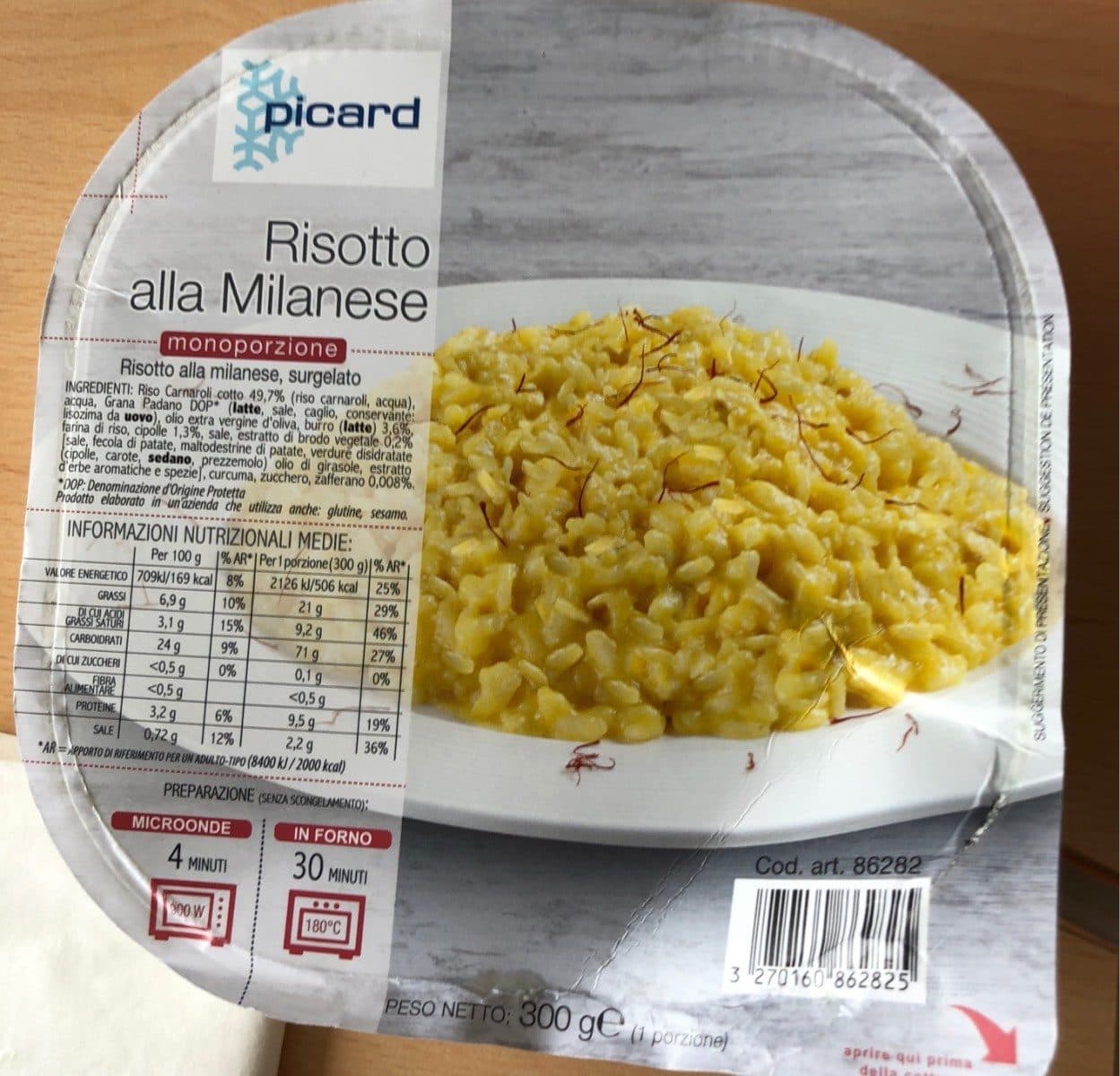 Picard Risotto alla Milanese packshot