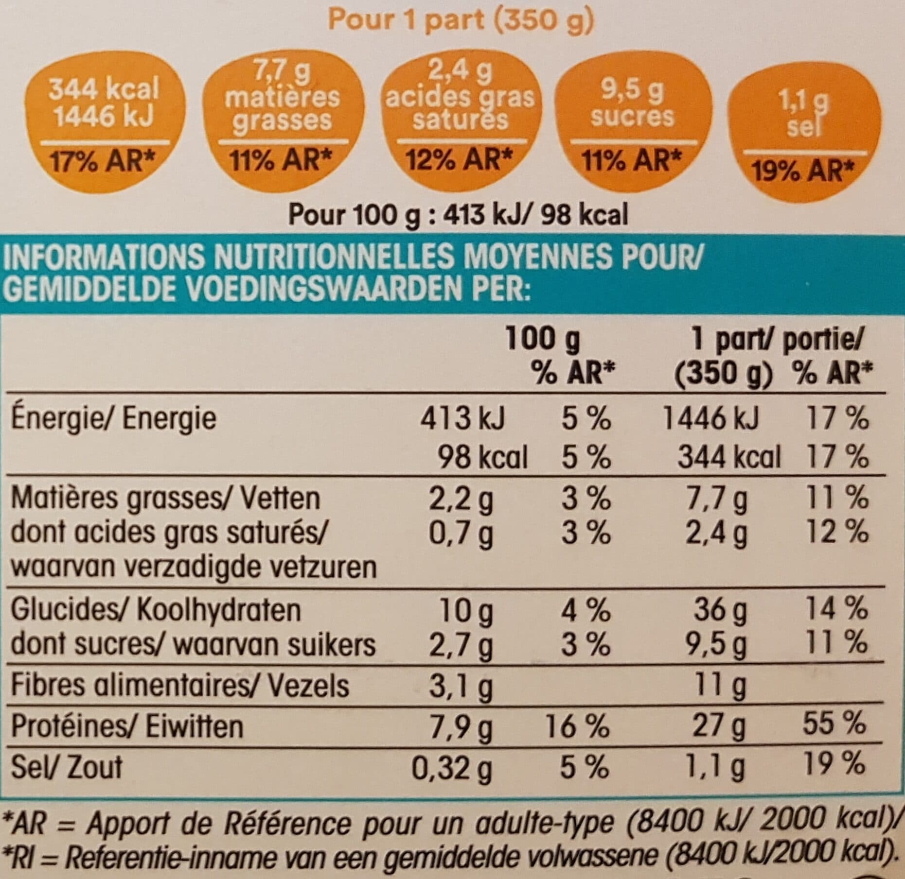 Picard Émincés de poulet conchiglie complètes et légumes à l'italienne packshot