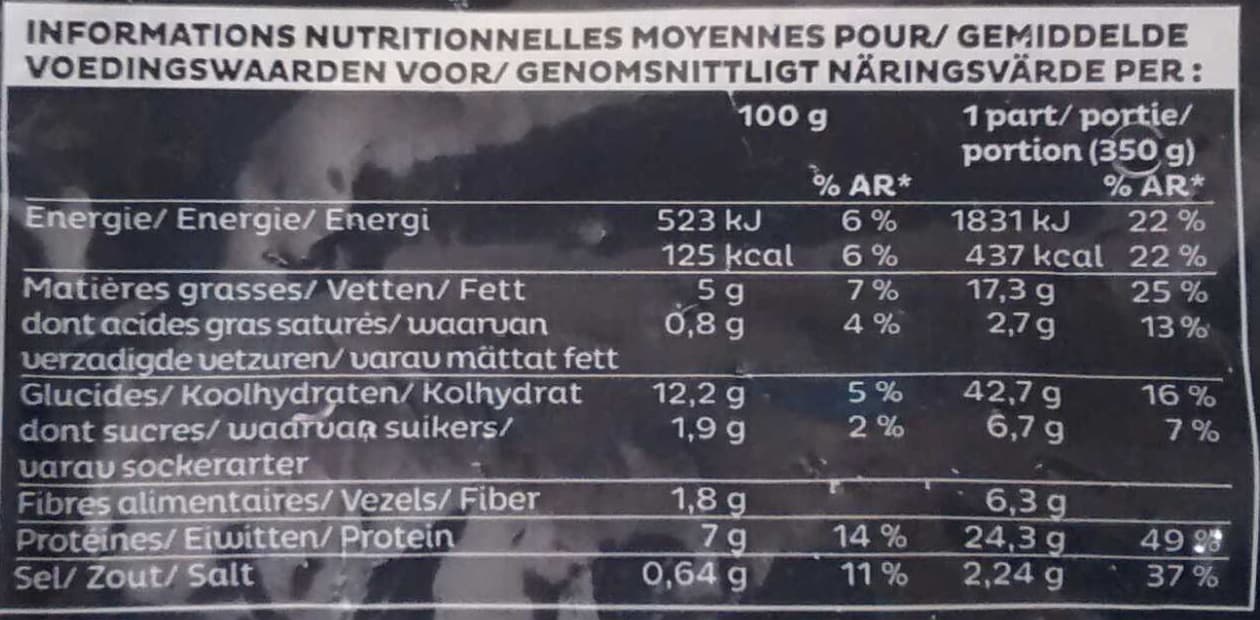 Picard Pâtes aux poulets et légumes à la provençale packshot