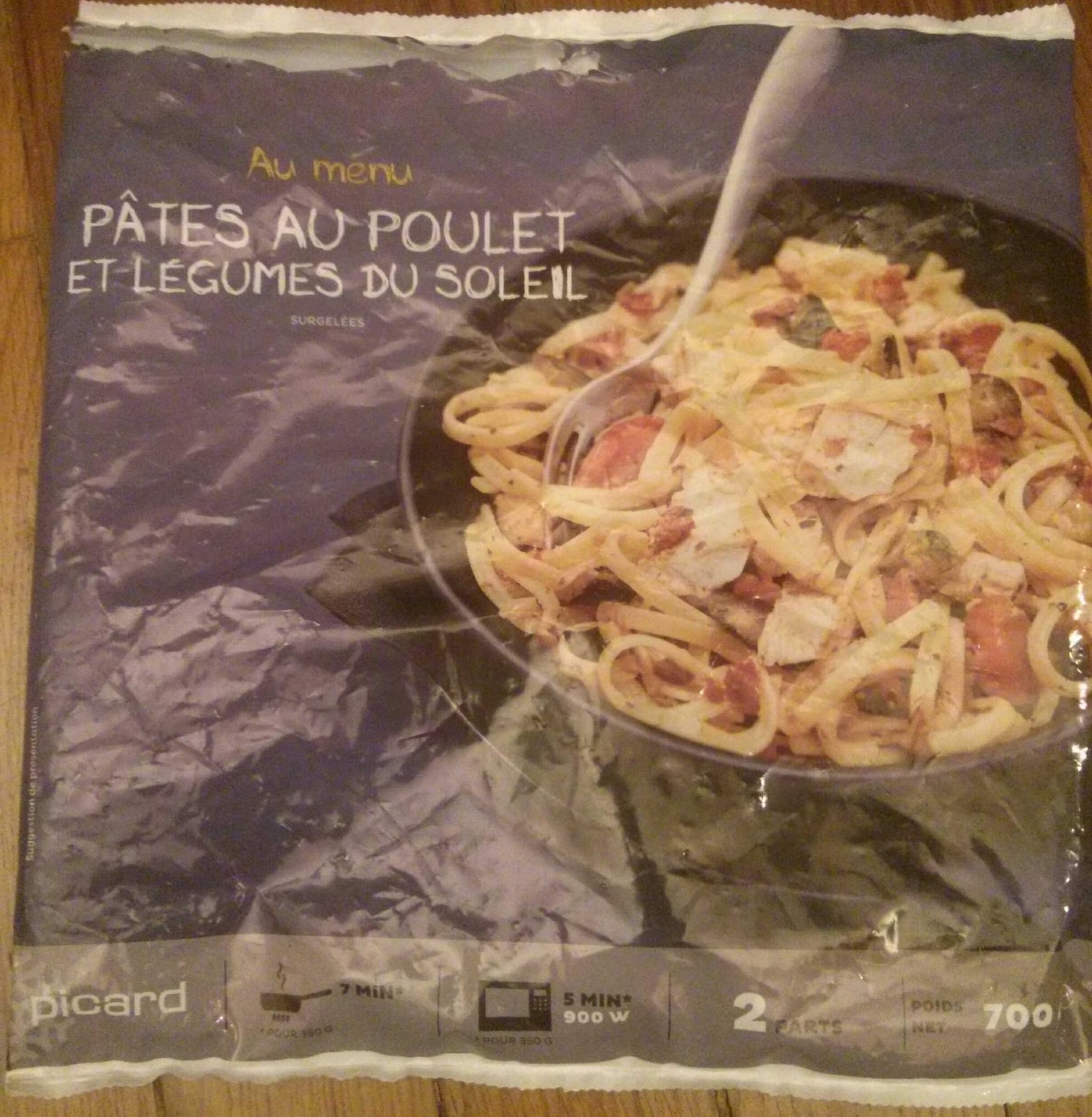 Picard Pâtes au poulet et légumes du soleil packshot