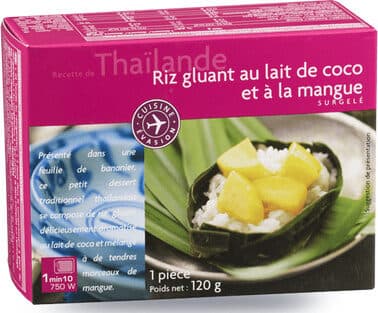 Picard Riz gluant au lait de coco et à la mangue packshot