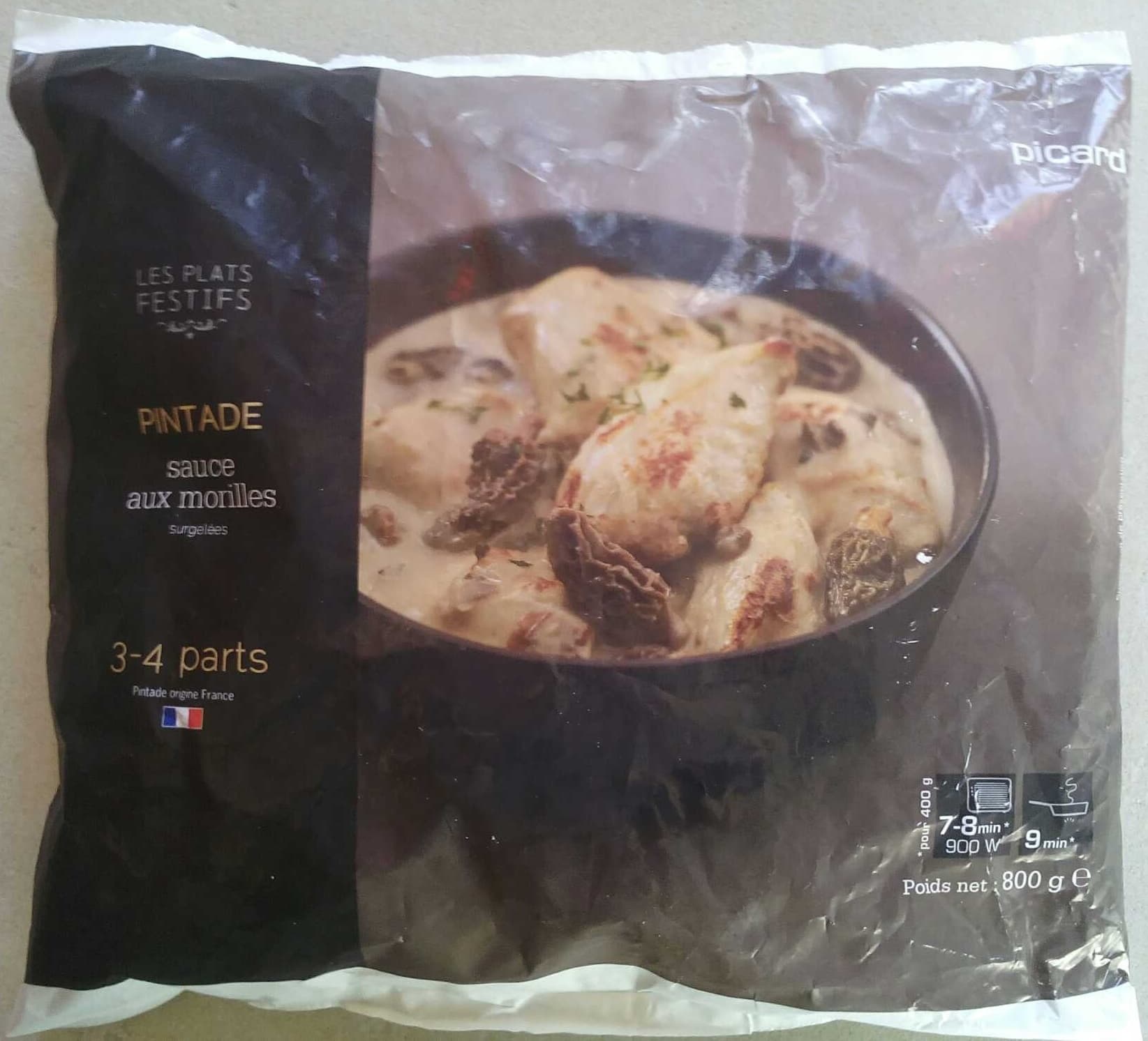 Picard Pintade sauce aux morilles packshot