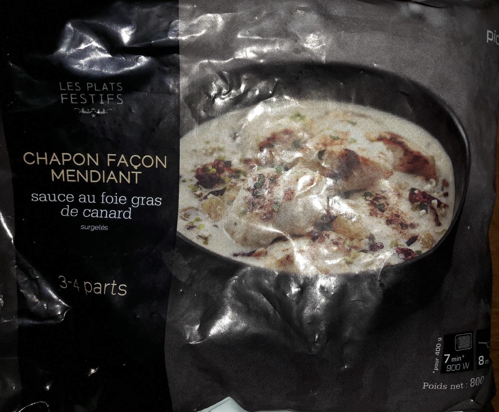 Picard Chapon Façon Mendiant, Sauce au Foie Gras de Canard packshot