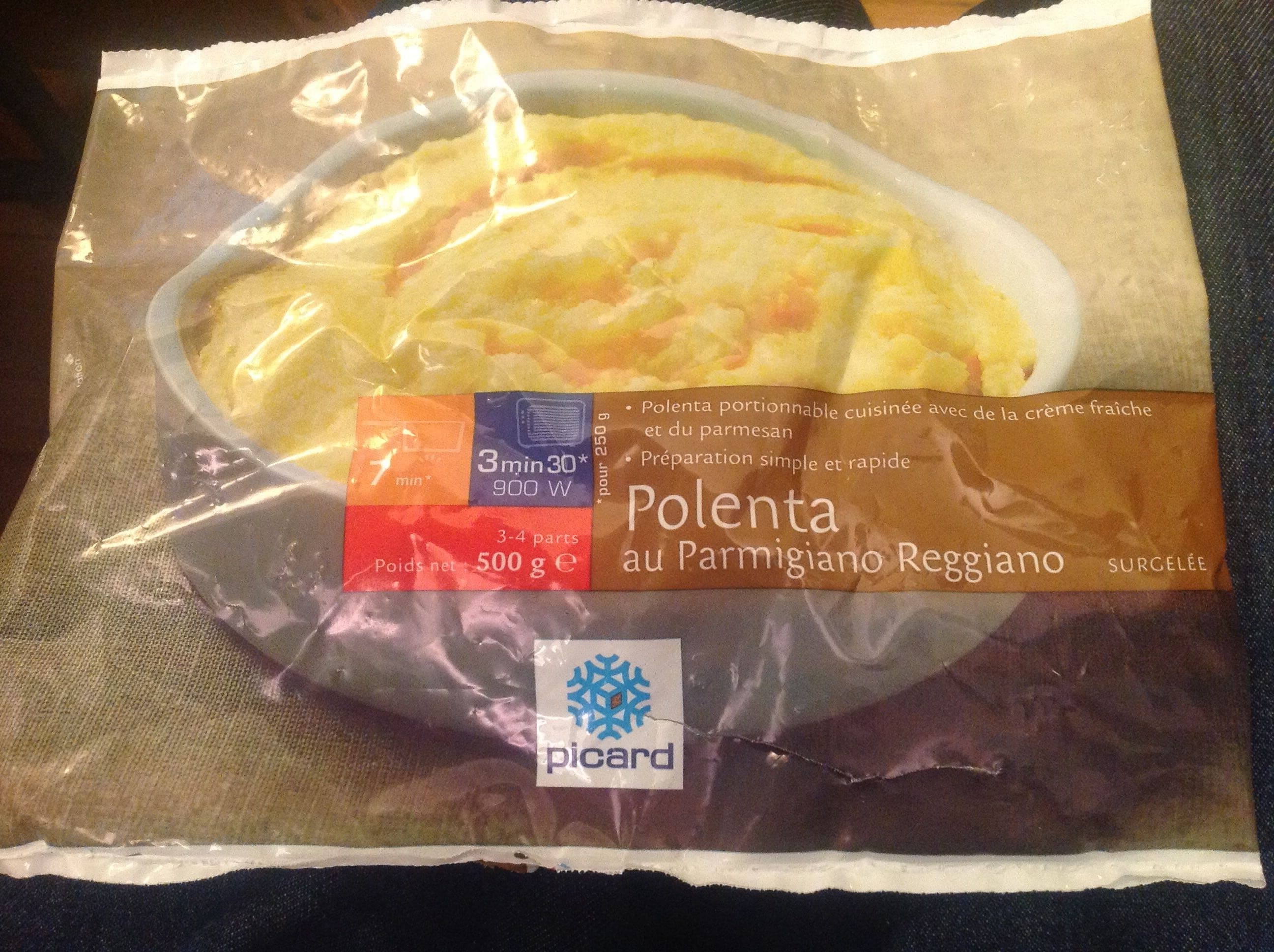 Picard Polenta au Parmigiano Reggiano surgelée packshot