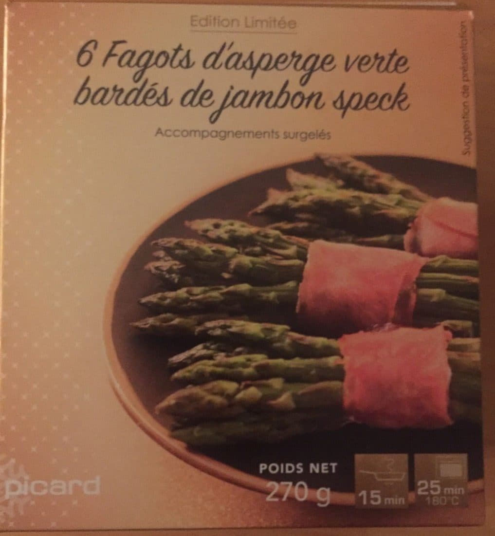 Picard Fagots d’asperges vertes bardes de jambon speck packshot