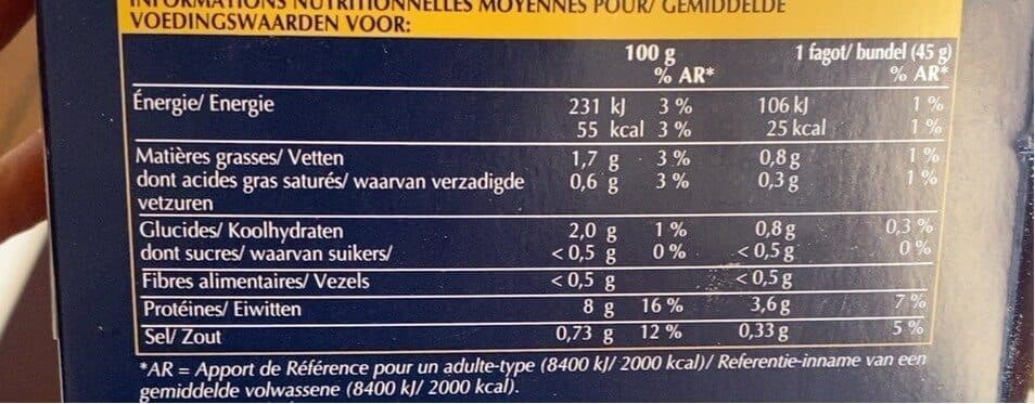 Picard Fagots d’asperges vertes bardes de jambon speck packshot