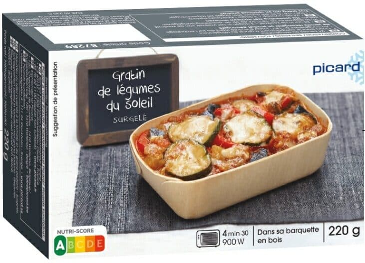 Picard Gratin de légumes du soleil packshot
