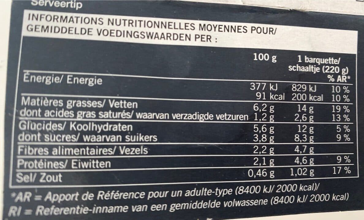 Picard Gratin de légumes du soleil packshot