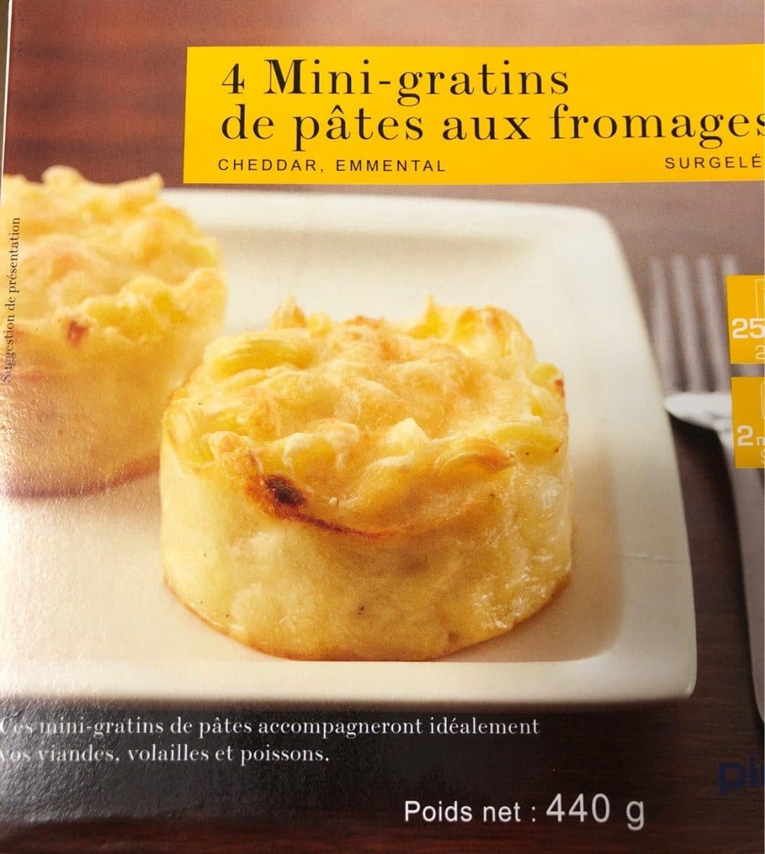 Picard 4 Mini-Gratins de Pâtes au Fromage packshot