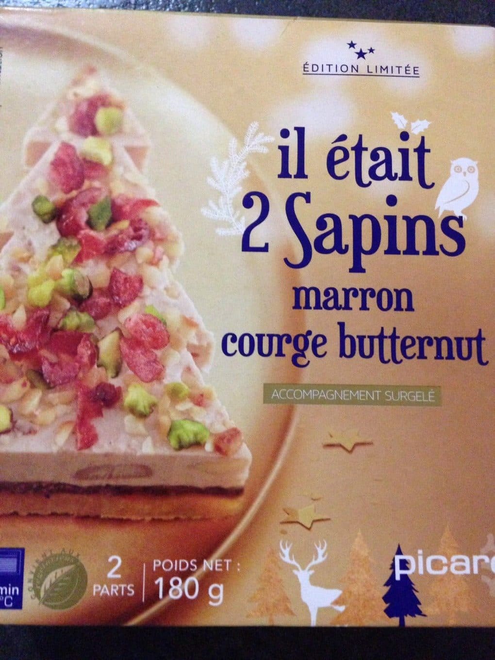 Picard Il Était 2 Sapins - Sapin Marron Courge Butternut packshot