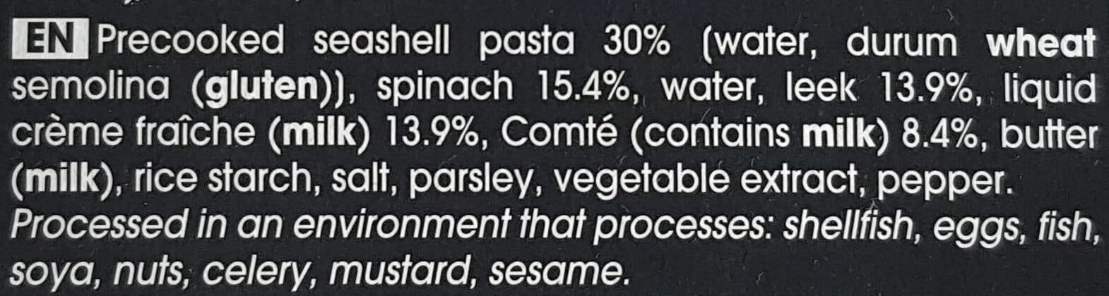 picard Gratin de pâte, épinard, poireau et sauce au comté surgelé packshot