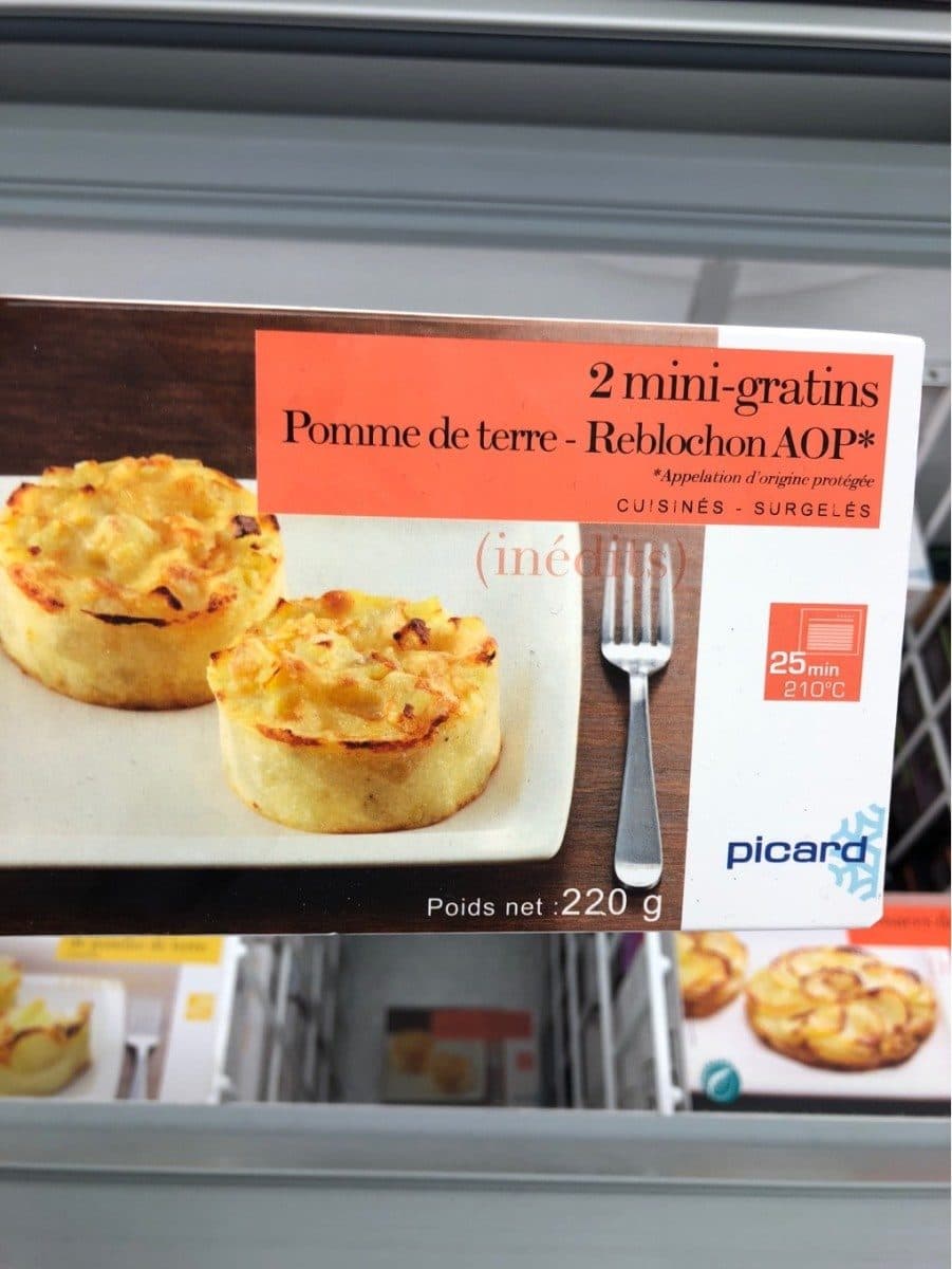 Picard Mini-Gratin Pomme de Terre Reblochon packshot