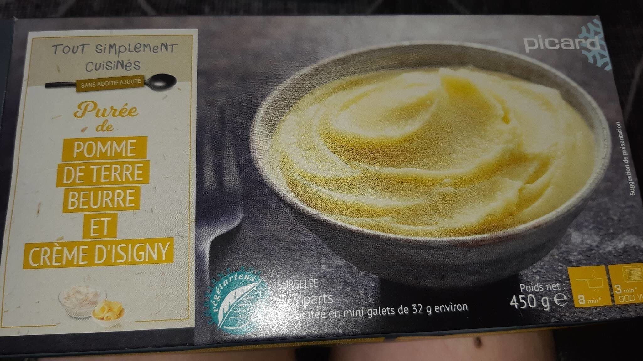 Picard Purée de pomme de terre au beurre et crème d'Isigny packshot