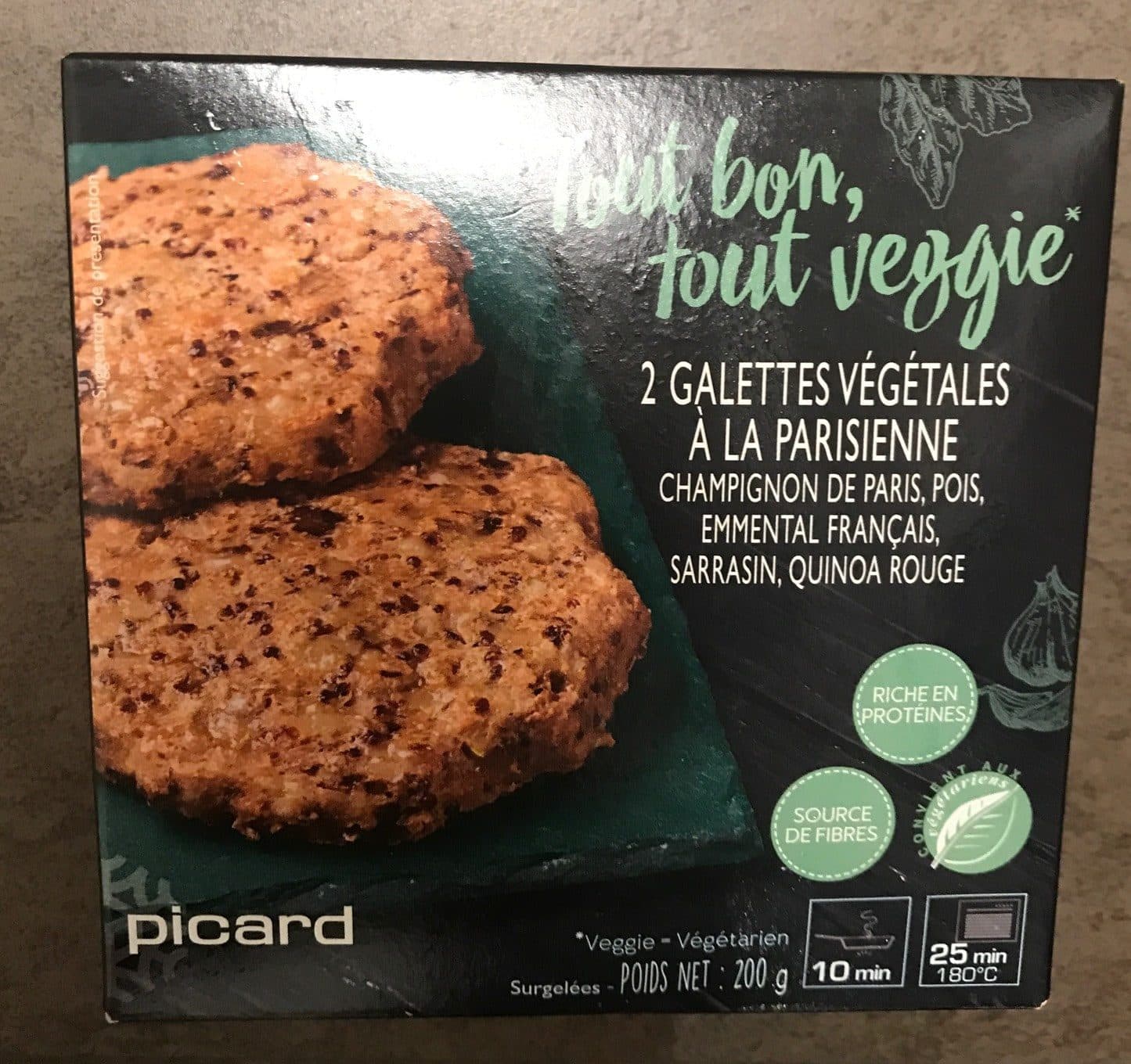 Picard Galettes Végétales à la parisienne packshot